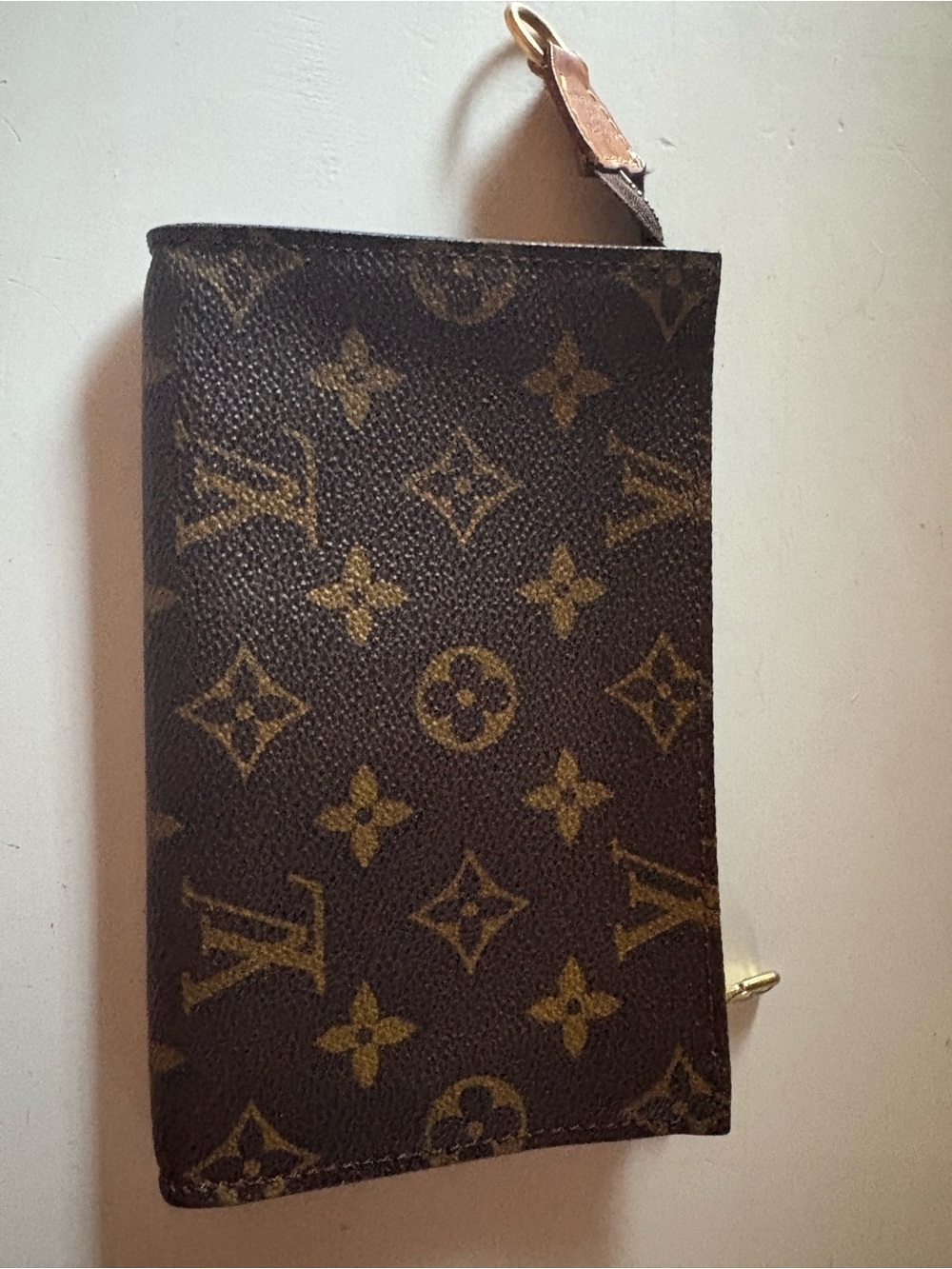 Louis Vuitton Brown Monogram Canvas Wristlet Pouch